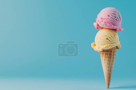 Photo for Assorted colorful Ice Cream Cones - Royalty Free Image