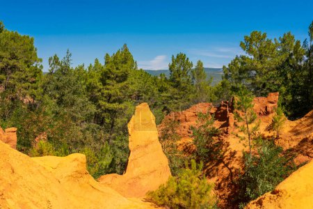Photo for Sentier des ocres, Roussillon, Vaucluse, Provence, France - Royalty Free Image