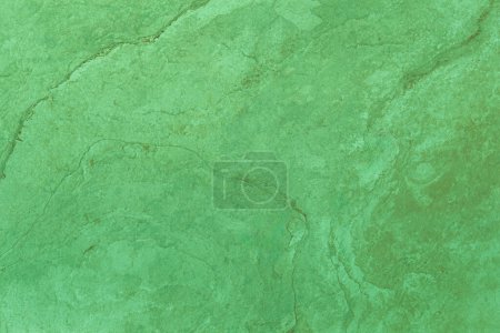 Photo for Slate background texture, granite quartzite, mineral quartz slice, marble texture, porcelain stoneware for digital wall and floor tile design, green abstract background for text, advertising, copy space - Royalty Free Image