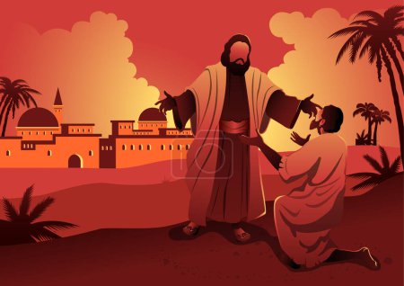 Ilustración de La serie bíblica hijo pródigo - Imagen libre de derechos