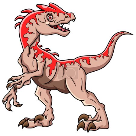 Illustration for Illustration of Cartoon Dinosaur Indominus rex - Royalty Free Image