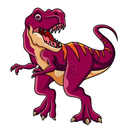 Illustration for Illustration of Cartoon Dinosaur Gigantosaurus - Royalty Free Image