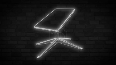 Téléchargez les photos : Starlink neon sign. Starlink is a satellite internet constellation neon sign space signal on dark background. Ready for your design, icon, banner. - en image libre de droit
