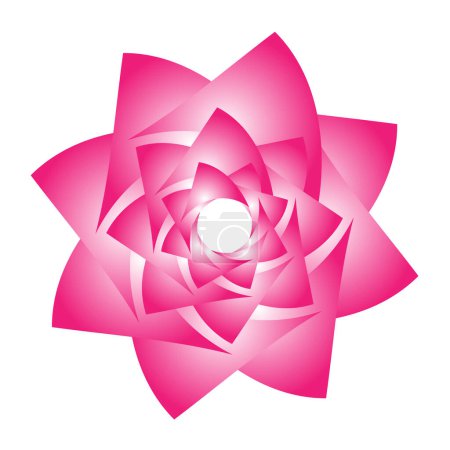 Téléchargez les photos : Mandala fleur mélange rose de formes géométriques. Mosaïque vectorielle colorée. - en image libre de droit