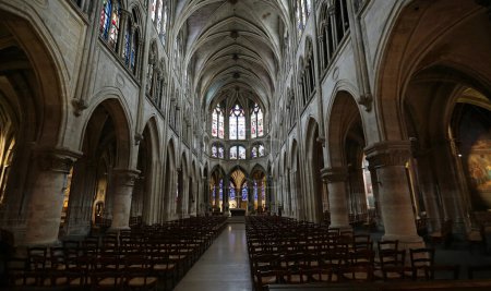 Foto de Vista general de la Iglesia de Saint-Severin - París, Francia - Imagen libre de derechos
