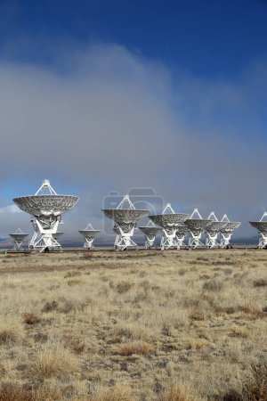 Radio telescopes vertical - Very Large Array, New Mexico