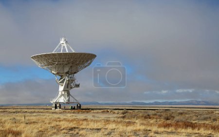 Landscape with radio telescope - Very Large Array, New Mexico