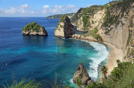 Paysage avec Diamond Beach - Nusa Penida, Indonésie