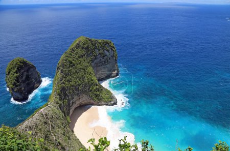 Landschaft mit Kelingking Beach, Nusa Penida, Indonesien