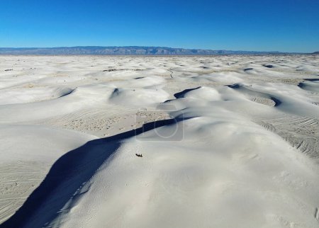 Aerial view at White Sands National Park, New Mexico