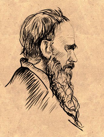 Foto de Lev Nikolaevich Tolstoi - uno de los escritores y pensadores rusos más famosos, uno de los mejores novelistas del mundo - Imagen libre de derechos
