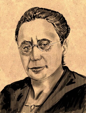 Photo for Amalie Emmy Noether was a German mathematician who made many important contributions to abstract algebra. She discovered Noether's First and Second Theorem - Royalty Free Image