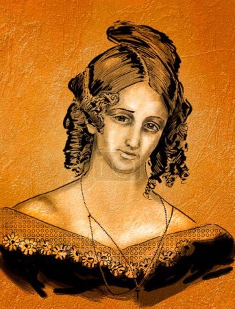Téléchargez les photos : L'écrivain anglaise Mary Shelley est surtout connue pour son roman d'horreur Frankenstein, or the Modern Prometheus. Elle était mariée au poète Percy Bysshe Shelley - en image libre de droit