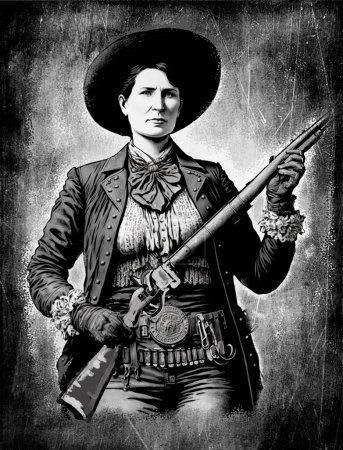 Téléchargez les photos : Martha Jane Cannary, mieux connue sous le nom de Calamity Jane, était une femme de frontière américaine bien connue, tireuse d'élite et racontrice. - en image libre de droit
