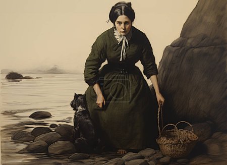 Mary Anning is a British fossil collector and amateur paleontologist, known for a number of discoveries, mainly in the field of Jurassic marine life.