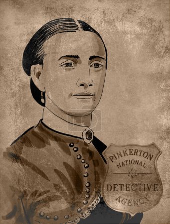 Téléchargez les photos : Kate Warne (vers 1833 28 janvier 1868) était une policière américaine connue comme la première femme détective aux États-Unis. - en image libre de droit