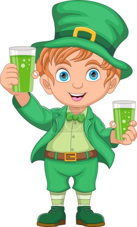 Illustration for Leprechaun St Patricks Day Cartoon - Royalty Free Image