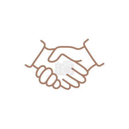   Handshake. Business handshake icon. Icon for Instagram stories, sites, other social networks.