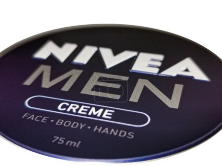 Photo for Nivea men cream for skin, makeup. - Royalty Free Image
