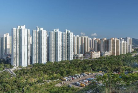 Téléchargez les photos : Immeuble résidentiel de grande hauteur de biens publics à Hong Kong - en image libre de droit