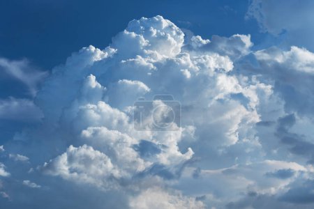dramatic cumulonimbus cloud. Natural abstract background