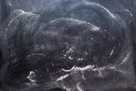 Photo for Remains of chalk on a badly erased blackboard, texture - Royalty Free Image