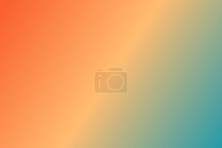 Ilustración de Teal y mandarina Combinación de color de fondo de gradiente para su diseño - ilustración vectorial - Imagen libre de derechos