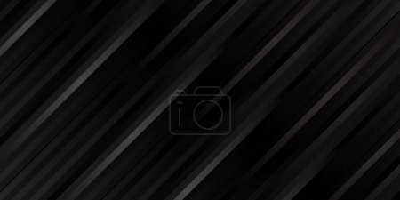 Illustration for Monochrome black and white diagonal stripes background - Royalty Free Image