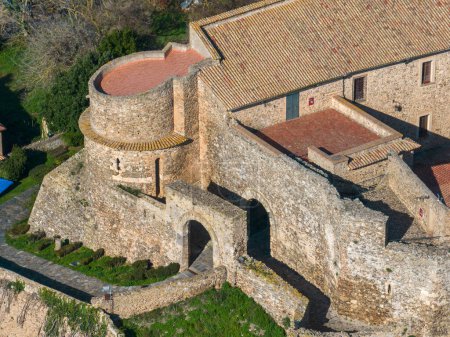 Luftaufnahme der normannischen schwäbischen Burg, Vibo Valentia, Kalabrien, Italien