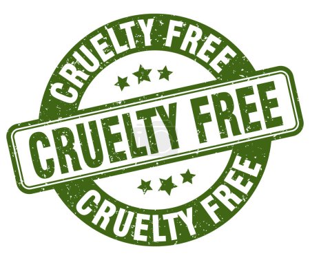 cruelty free stamp. cruelty free sign. round grunge label