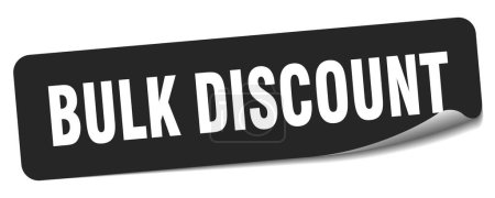 Illustration for Bulk discount sticker. bulk discount rectangular label isolated on white background - Royalty Free Image
