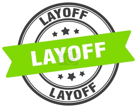 layoff stamp. layoff round sign. label on transparent background
