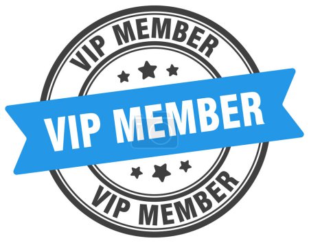 vip Mitgliedsstempel. vip Mitglied runde Zeichen. Etikett auf transparentem Hintergrund