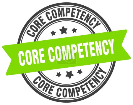 core competency stamp. core competency round sign. label on transparent background