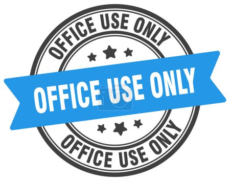 office use only stamp. office use only round sign. label on transparent background