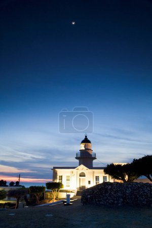 Photo for Beautiful sunset view of the Cihou Lighthouse in Kaohsiung, Taiwan. - Royalty Free Image