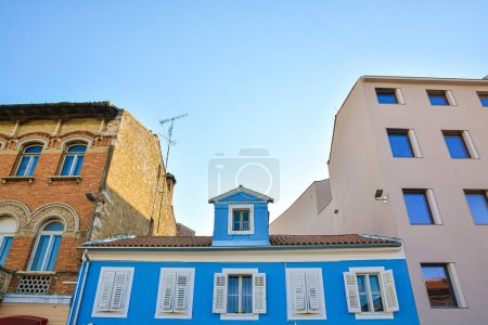 croatia houses windows sun summer