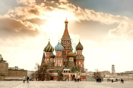 Foto de St. Catedral de Basilio en Moscú. - Imagen libre de derechos
