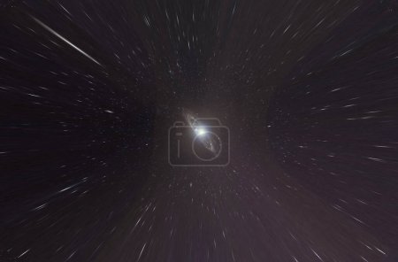 Téléchargez les photos : Petite galaxie androméda distordant l'espace en haute résolution 5k - en image libre de droit