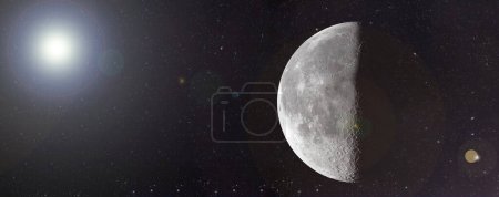 Téléchargez les photos : Magnifique et lumineux panorama superlunaire en haute RÉSOLUTION - en image libre de droit