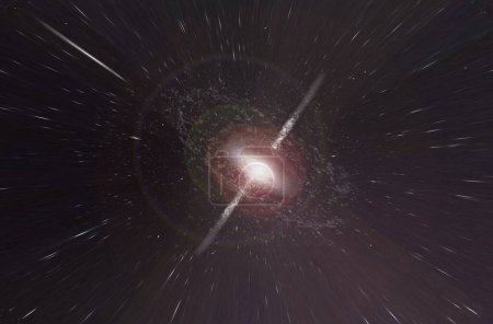 Téléchargez les photos : Lointaine galaxie distordant l'espace en haute résolution 5k - en image libre de droit