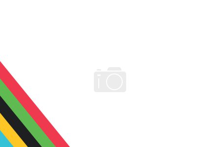 Photo for Banner with colorful waves of the Olympic games on white background in high resolution - Royalty Free Image