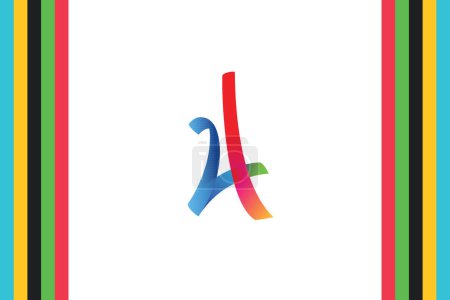 Photo for Original Paris 2024 Olympic Games logo banner on white background in high resolution and high quality. olympic games concept - Royalty Free Image
