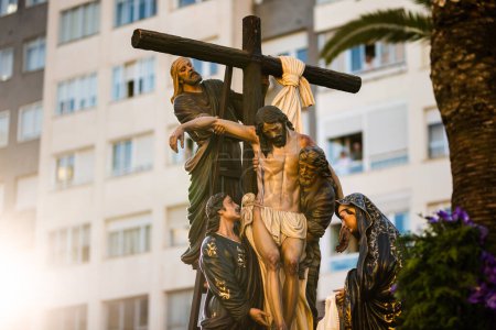 Téléchargez les photos : La Fraternité et Fraternité du Très Saint-Christ de la Descente est une fraternité religieuse à Badajoz, Espagne. - en image libre de droit