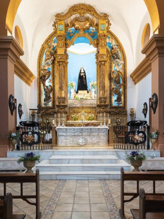 Foto de Badajoz, España, domingo 17 2024. El Santuario de Nuestra Señora de los Dolores en Chandavila - Imagen libre de derechos