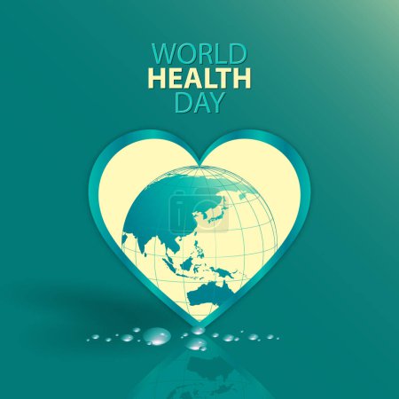Illustration for World health day design concept - Royalty Free Image