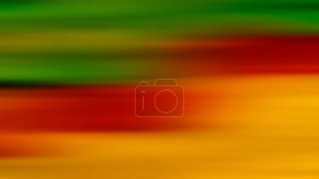 Foto de Fondo borroso abstracto, líneas horizontales verdes, rojas y amarillas. Banner web. Para el diseño. - Imagen libre de derechos