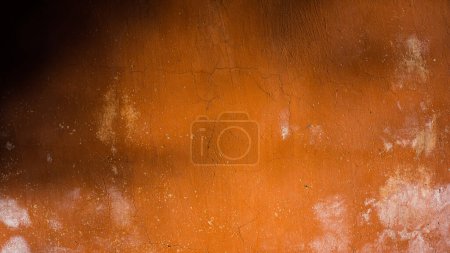 Photo for Dark shadows on the brown color of the wall plaster. Web banner. - Royalty Free Image
