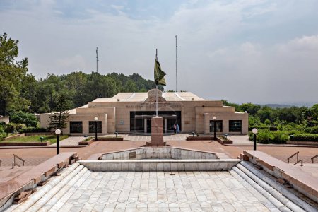 Photo for The Pakistan Monument and heritage museum located on the western Shakarparian Hills in Islamabad, Pakistan - Royalty Free Image