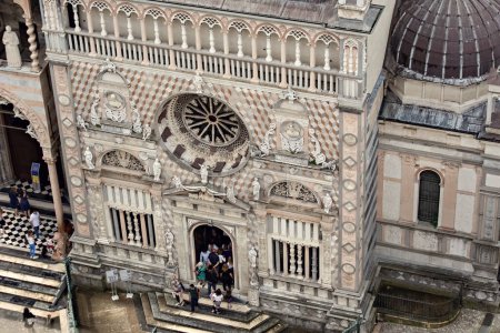 Photo for Basilica of Santa Maria Maggiore in Citta Alta, Bergamo, Italy. Historical architecture of Old town or Upper City in Bergamo - Royalty Free Image
